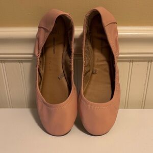 Time and Tru Pink Peach Slip-On Ballet Flats